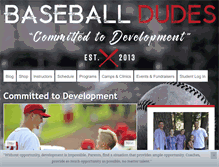 Tablet Screenshot of baseballdudes.com